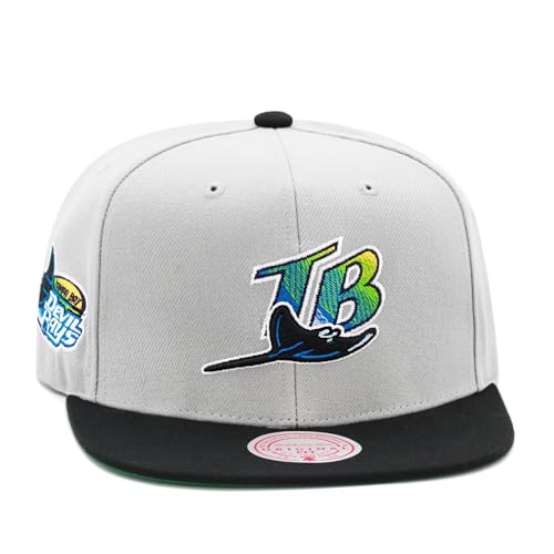 MENS MITCHELL & NESS MLB AWAY SNAPBACK COOP RAYS