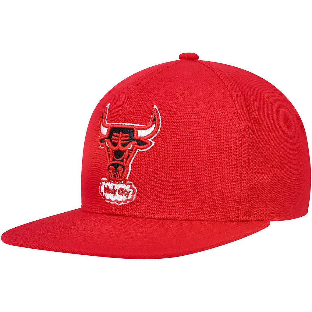 MENS MITCHELL & NESS NBA TEAM GROUND 2.0 FITTED HWC BULLS