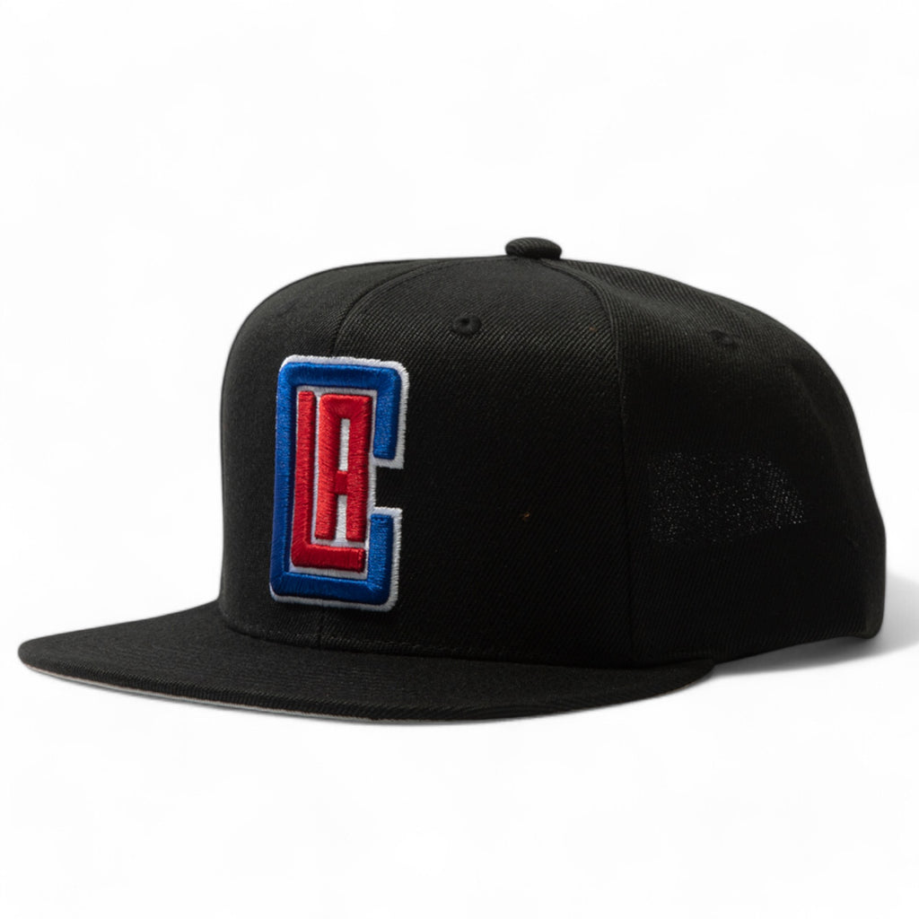 MENS MITCHELL & NESS NBA CORE BASIC SNAPBACK CLIPPERS - BLACK
