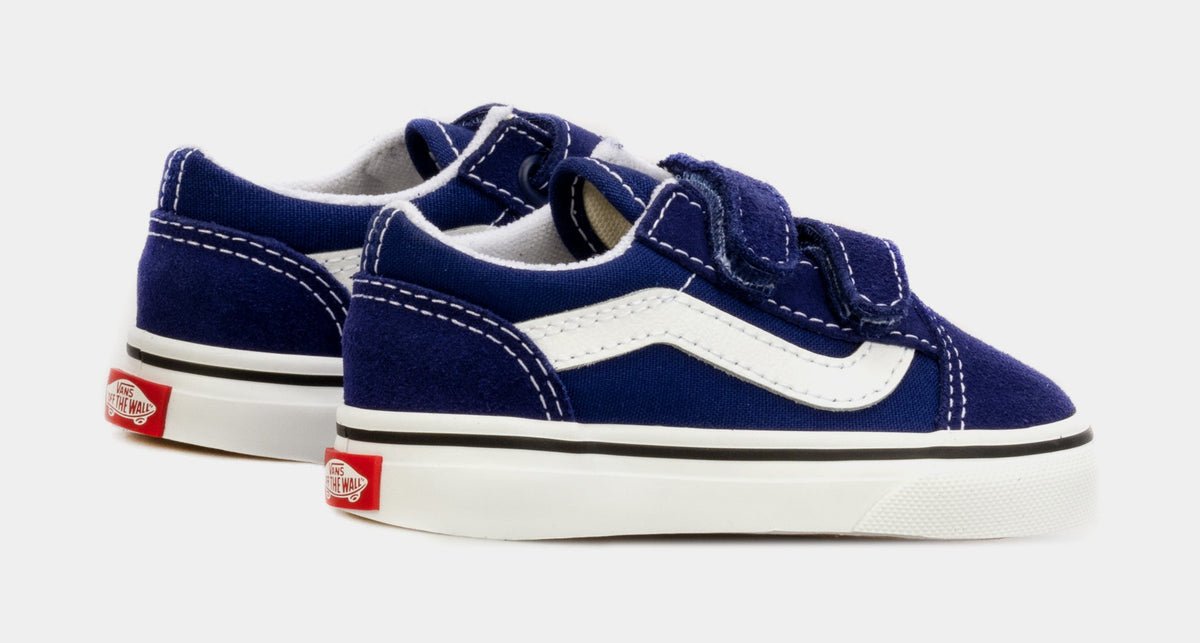 [VN0A4VJJ84A] TODDLERS VANS OLD SKOOL V BLUE DRIZZLE / WHITE