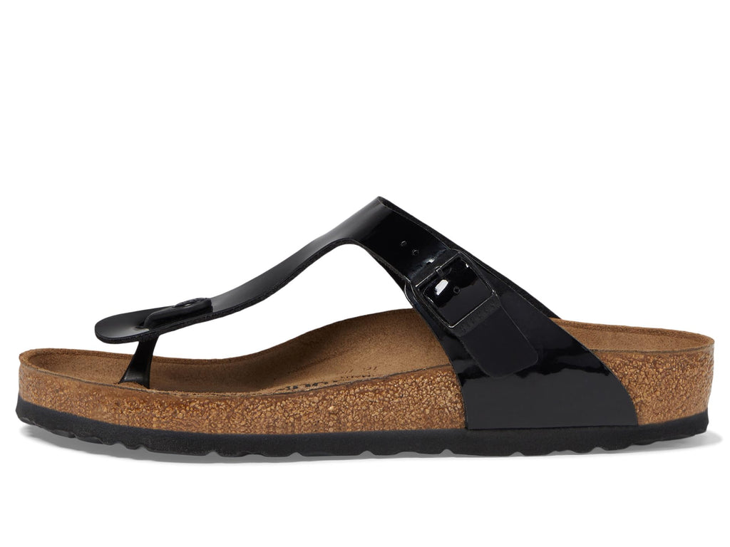 [43661] UNISEX BIRKENSTOCK GIZEH BIRKO-FLOR PATENT (REGULAR WIDTH)