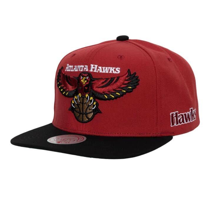MENS MITCHELL & NESS NBA TEAM ORIGINS SNAPBACK HWC HAWKS - RED