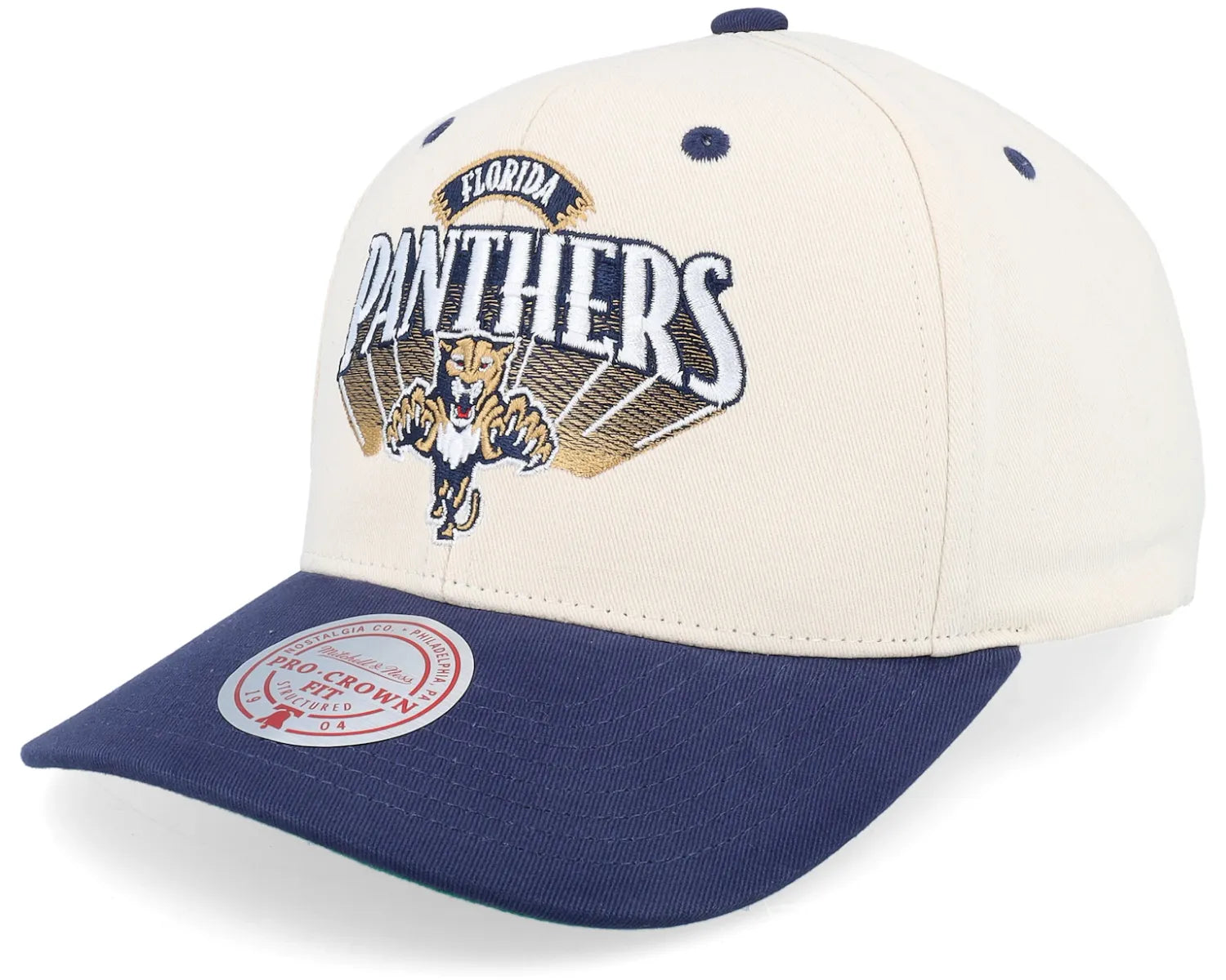 MENS MITCHELL & NESS NHL HORIZON PRO SNAPBACK PANTHERS - OFF WHITE