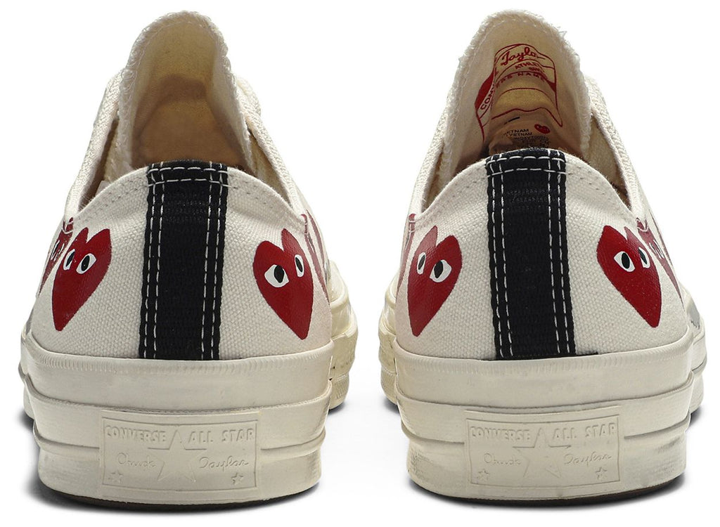 [162975C] Mens Converse Chuck Taylor All Star 70 Ox 'Comme des Garcons PLAY Multi-Heart White'