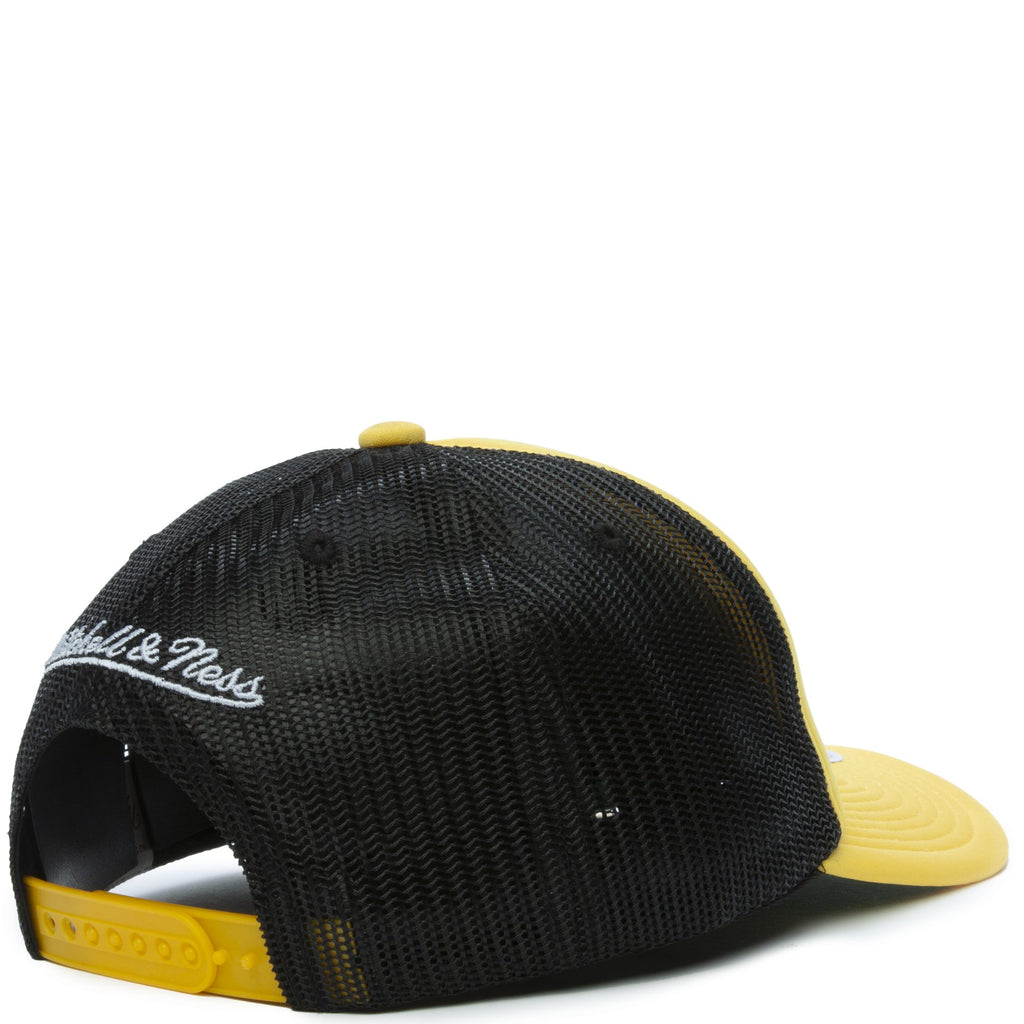MENS MITCHELL & NESS NBA CHAMPIONSHIP TRUCKER LAKERS - YELLOW