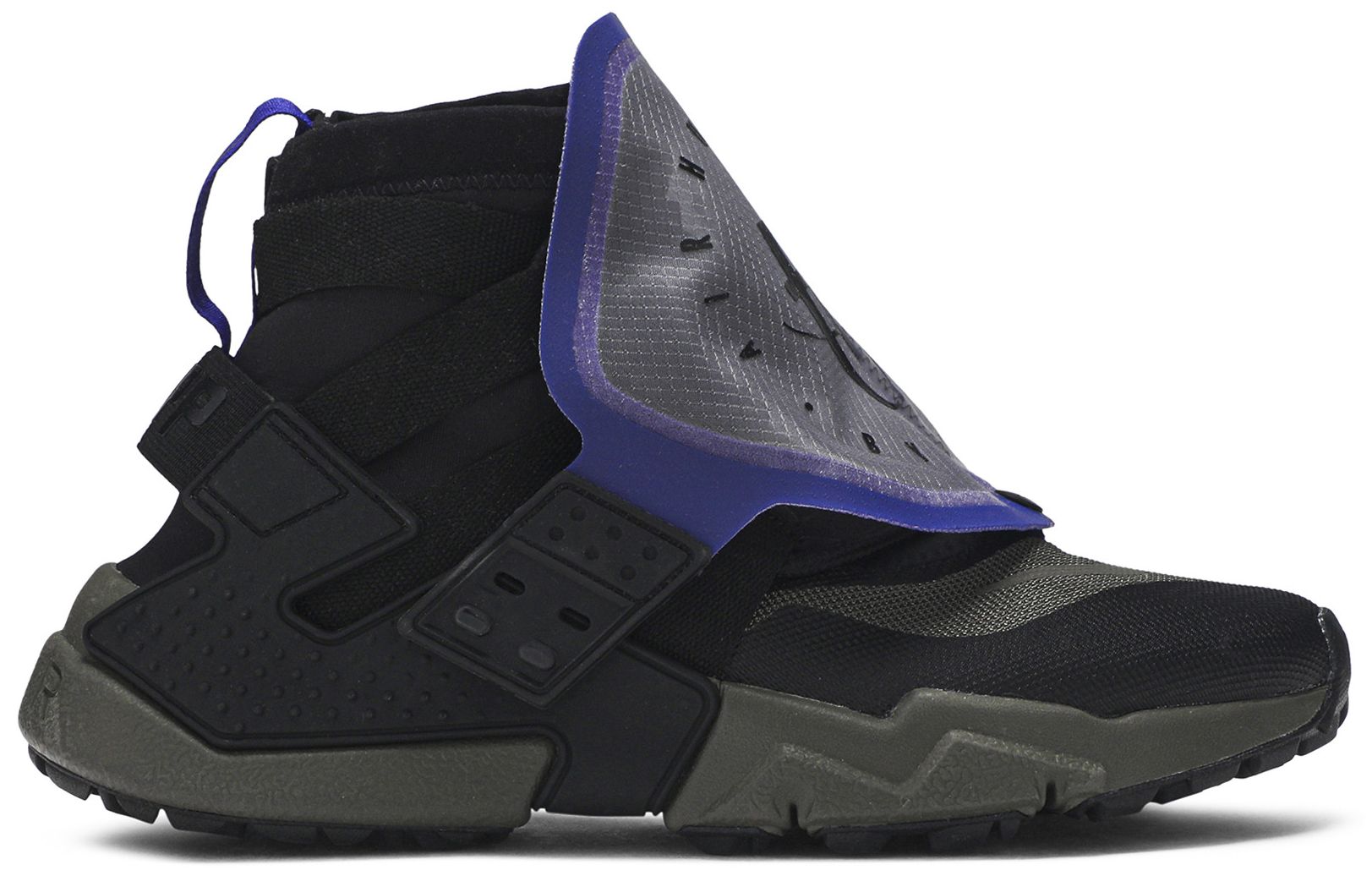 [AT0298-001] MENS NIKE AIR HUARACHE GRIPP 'BLACK OLIVE CANVAS'