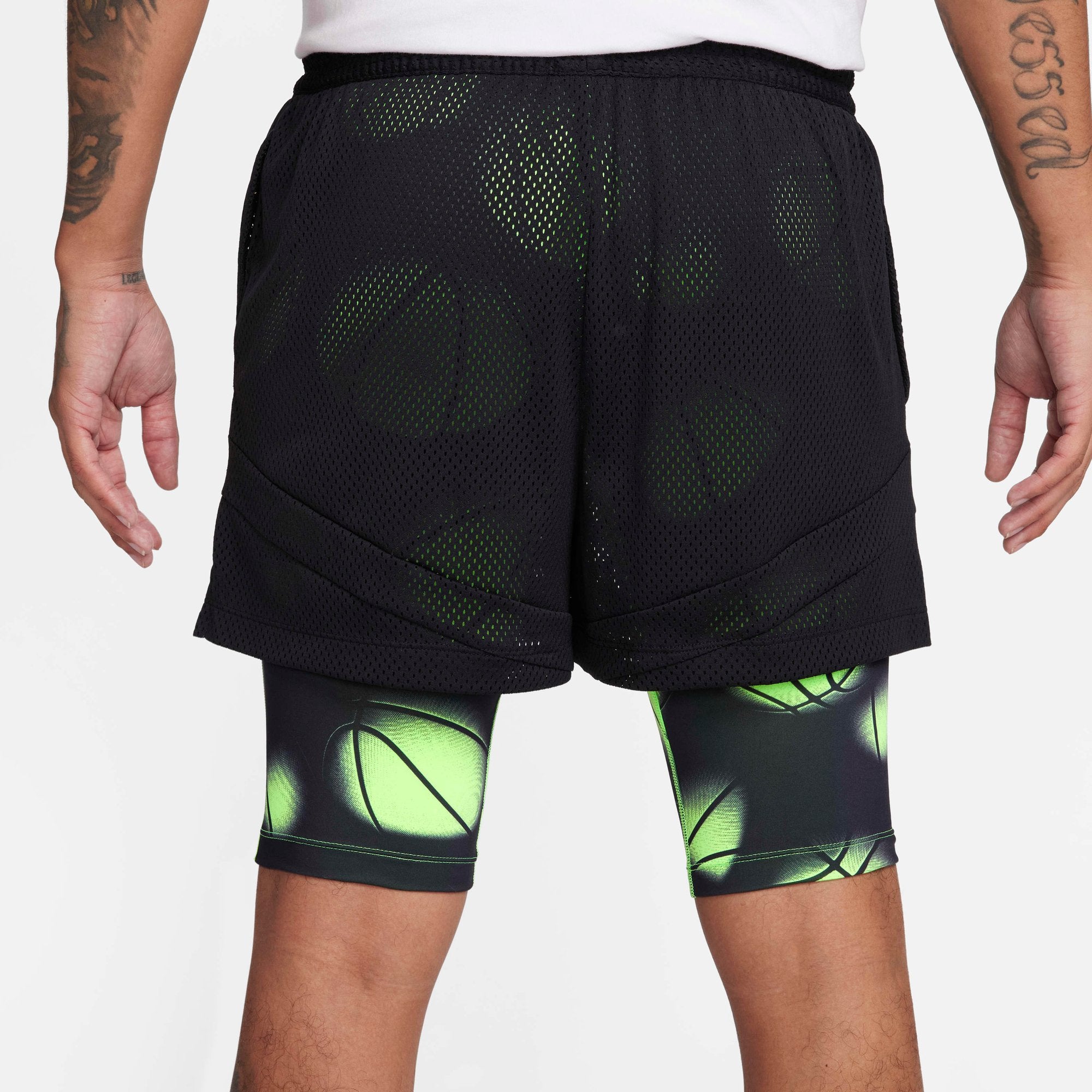 [FQ1022-010] MENS NIKE SIGNATURE JA MORANT DRI-FIT 2-IN-1 4" BASKETBALL SHORTS
