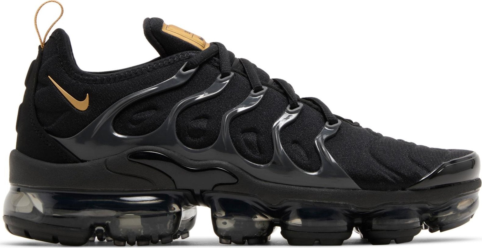 [BQ5068-001] Mens Nike AIR VAPORMAX PLUS 'BLACK METALLIC GOLD ANTHRACITE'