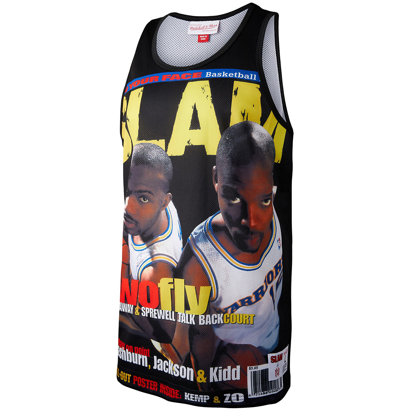 [TMTK3448-GSWYYPPPBLCK] MENS MITCHELL & NESS SLAM SUBLIMATED TANK WARRIORS