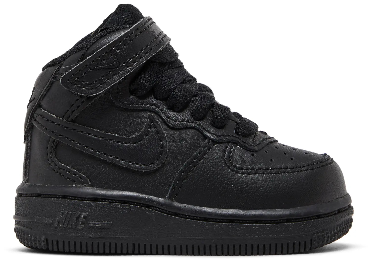 [314197-004] Toddlers Nike AIR FORCE 1 MID 'BLACK BLACK (TD)'