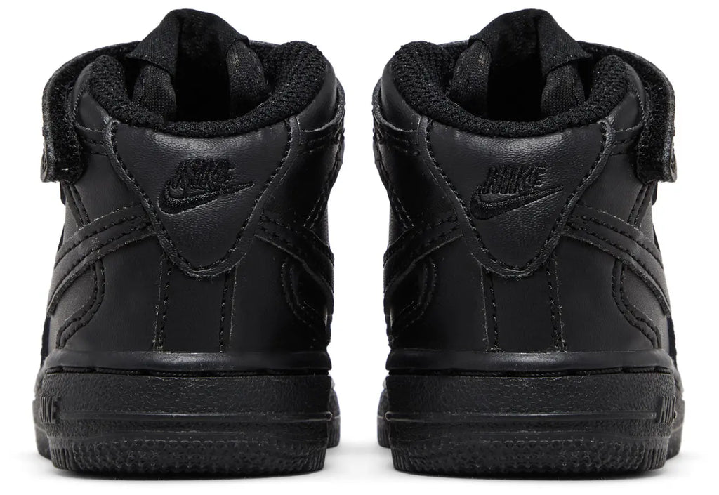 [314197-004] Toddlers Nike AIR FORCE 1 MID 'BLACK BLACK (TD)'