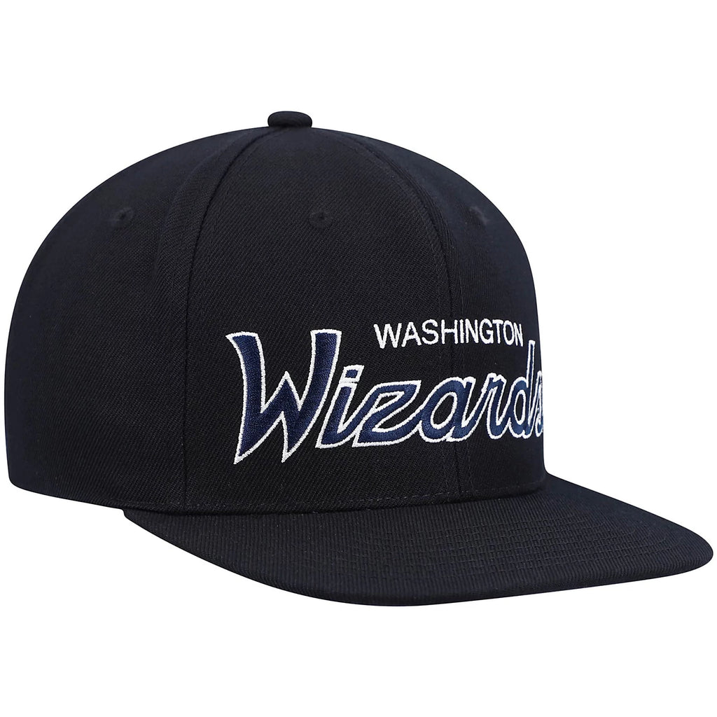 MENS MITCHELL & NESS NBA TEAM SCRIPT 2.0 SNAPBACK WIZARDS