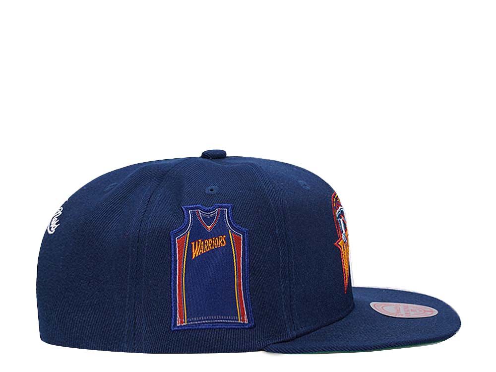 MENS MITCHELL & NESS NBA JERSEY LOVE SNAPBACK HWC WARRIORS - BLUE