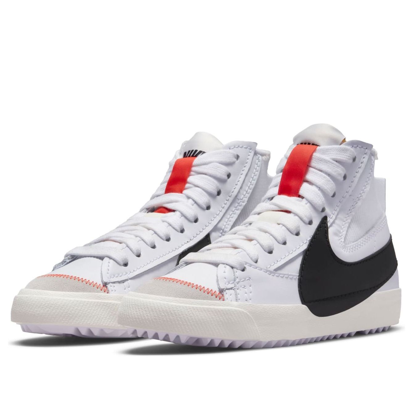 [DQ1471-100] WOMENS NIKE BLAZER MID 77 JUMBO 'WHITE BLACK SAIL'
