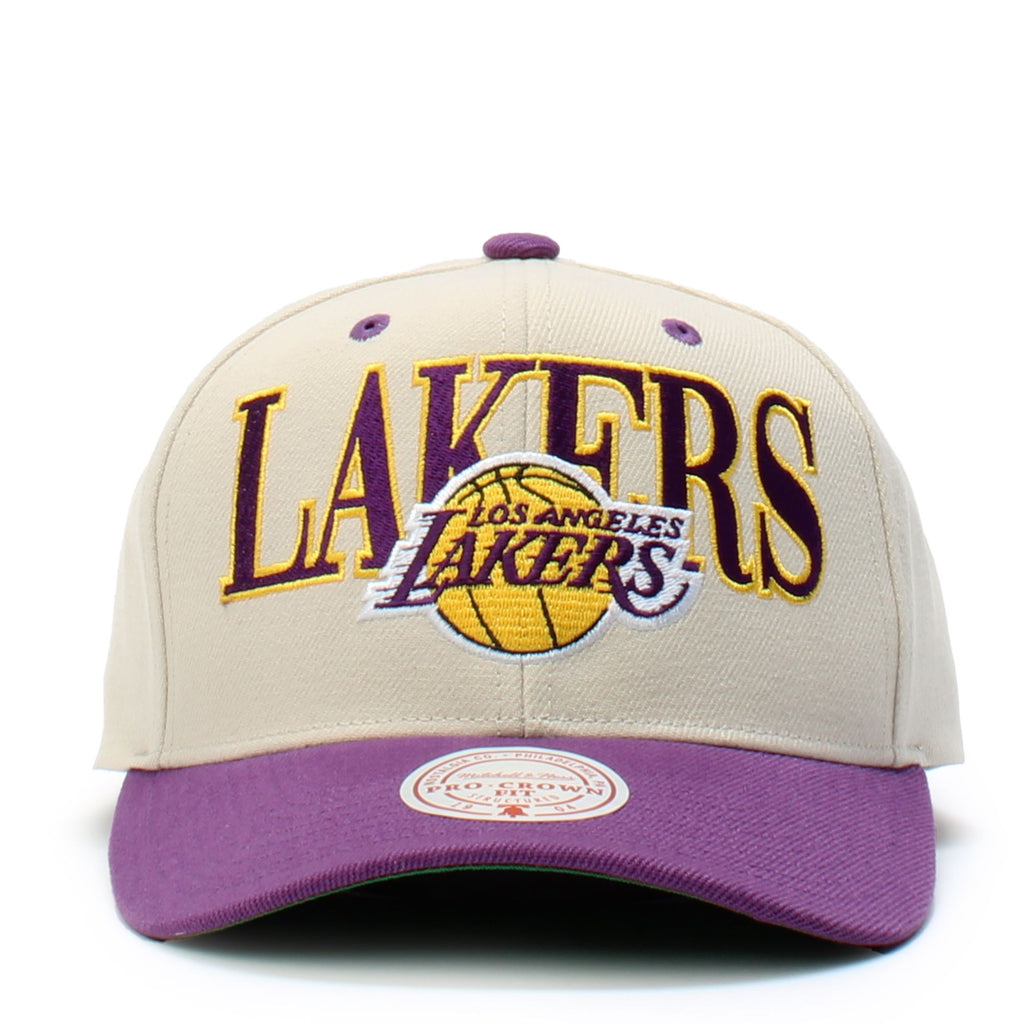 Mens MITCHELL & NESS NBA OFF WITH THE CROWN SNAPBACK HWC LAKERS