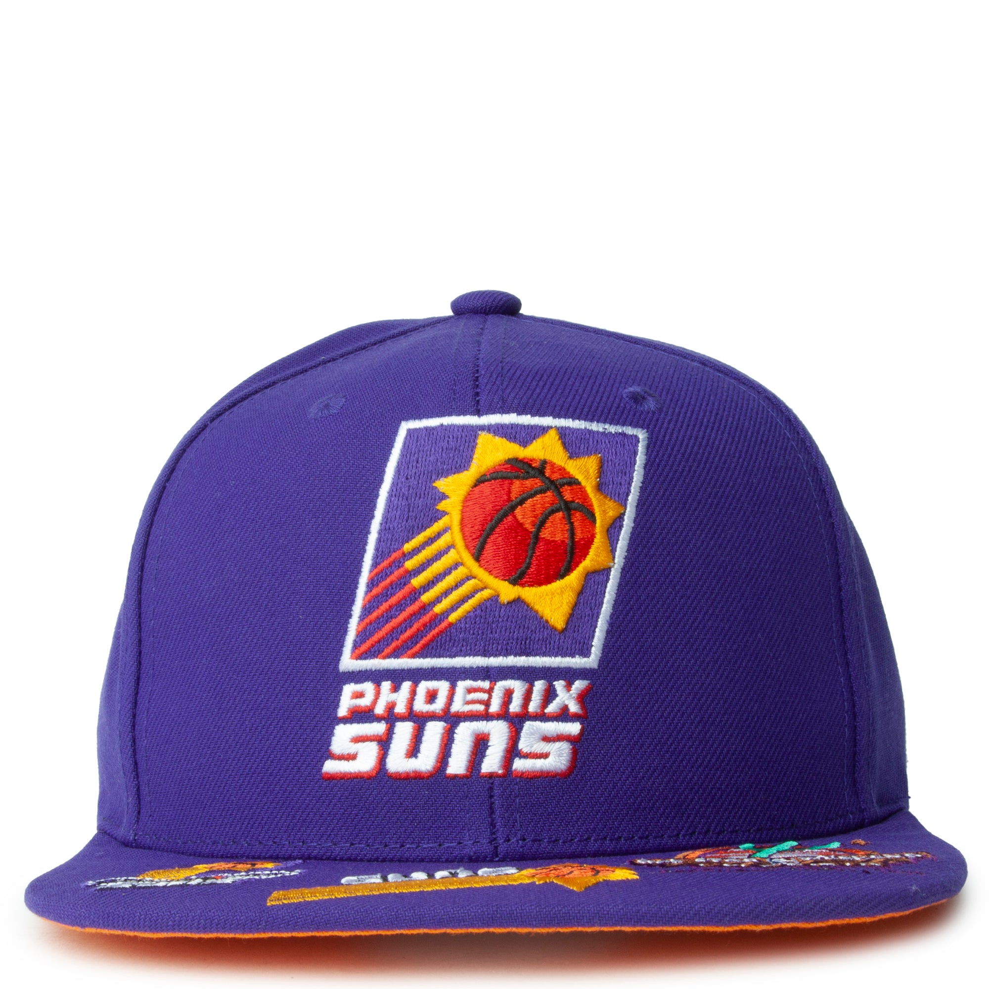 Mens Mitchell & Ness NBA FRONT FACE SNAPBACK HWC SUNS