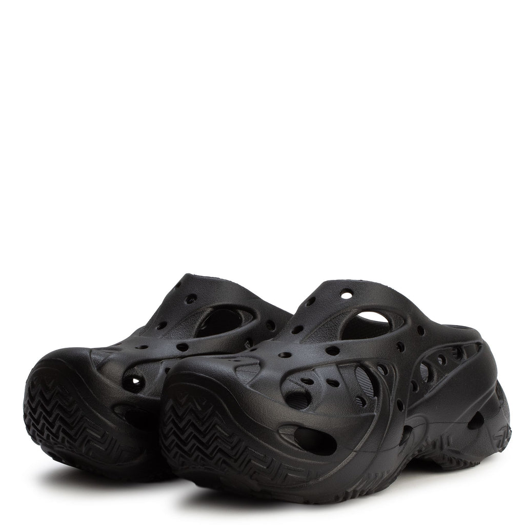 [211141-001] WOMENS CROCS CAGED CLOG 'BLACK'