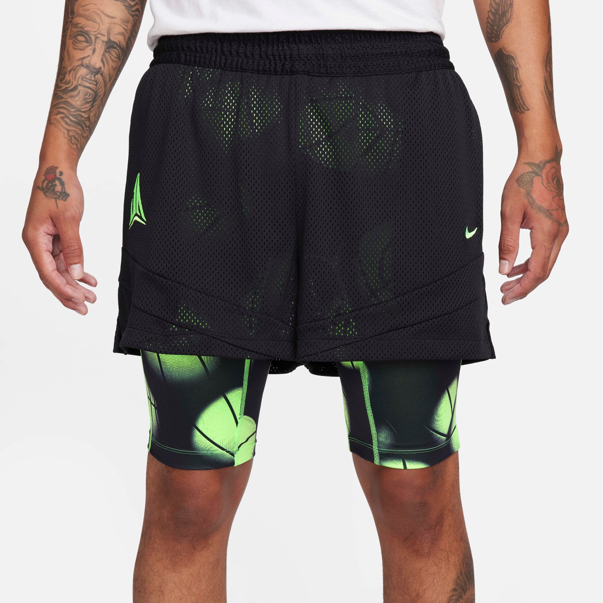 [FQ1022-010] MENS NIKE SIGNATURE JA MORANT DRI-FIT 2-IN-1 4" BASKETBALL SHORTS
