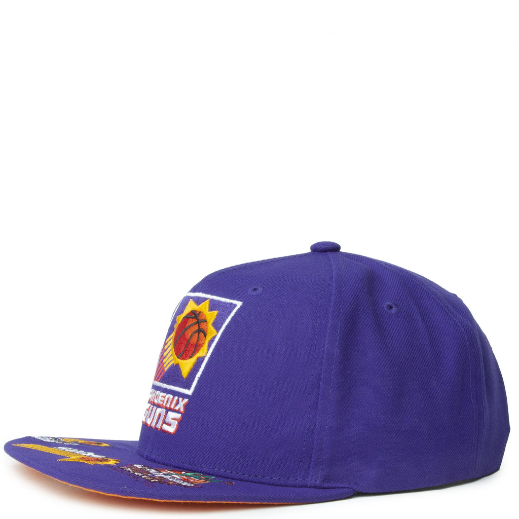 Mens Mitchell & Ness NBA FRONT FACE SNAPBACK HWC SUNS
