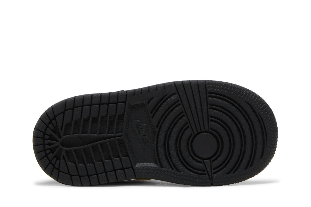 [BQ6933-007] Toddlers Air Jordan RETRO 1 MID 'PATENT BLACK WHITE GOLD (TD)'
