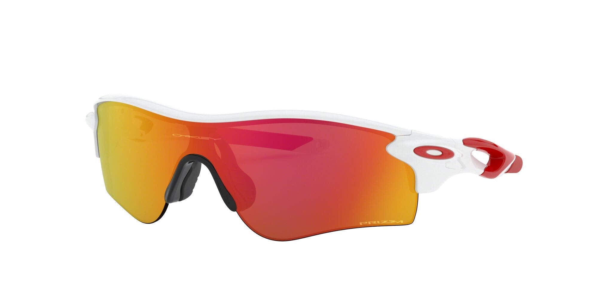 [OO9206-46] Mens Oakley Radarlock Path (A) Sunglasses - White/Prizm Ruby