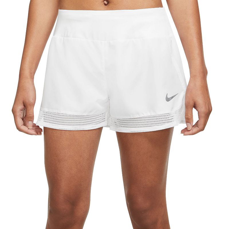 [DM7737-100] WOMENS NIKE DRI-FIT RUNNING LINED SHORTS MESH HEM