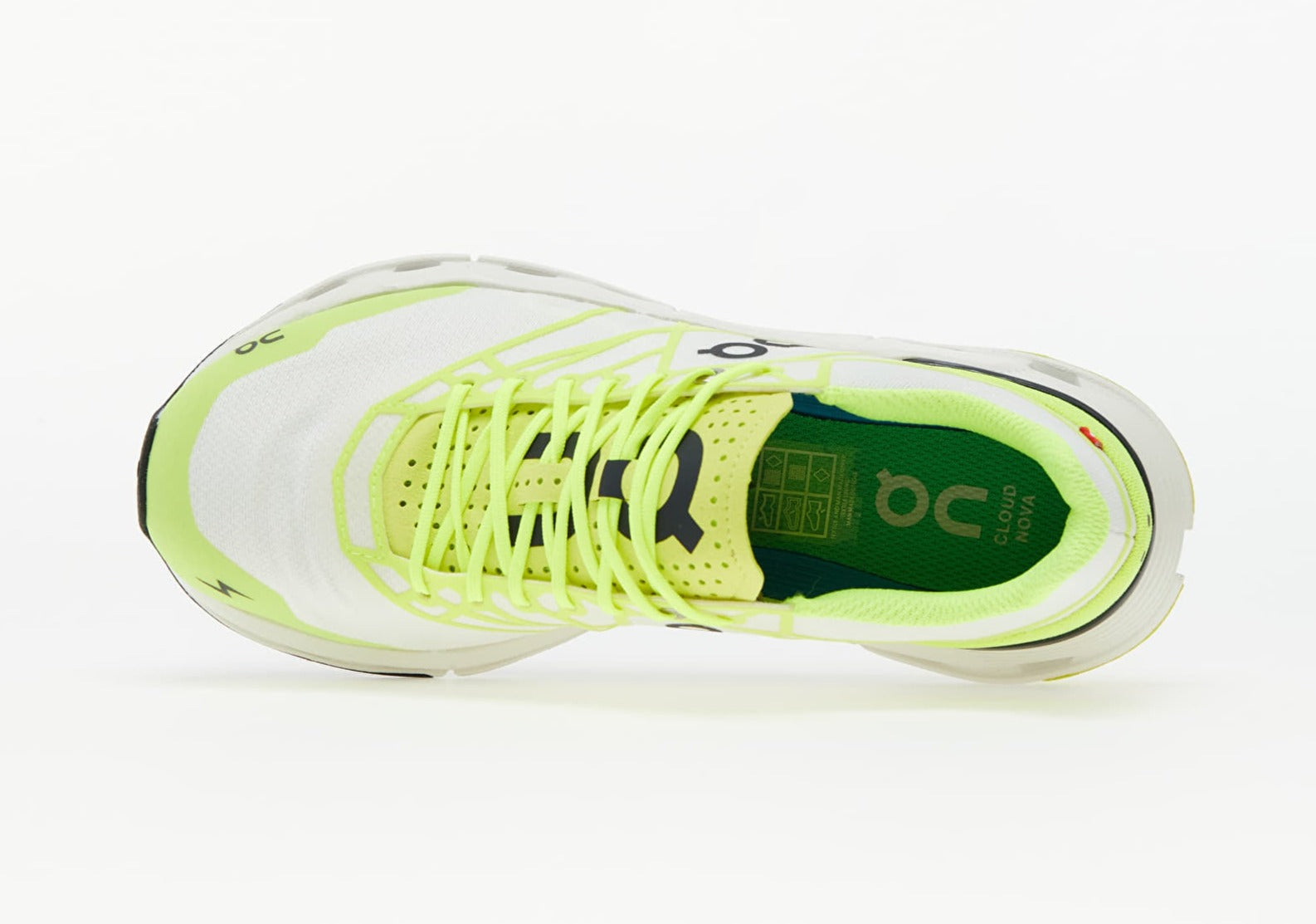 [26.99093] Womens On Running RUNNING CLOUDNOVA 'NEON WHITE (WOMEN'S)''