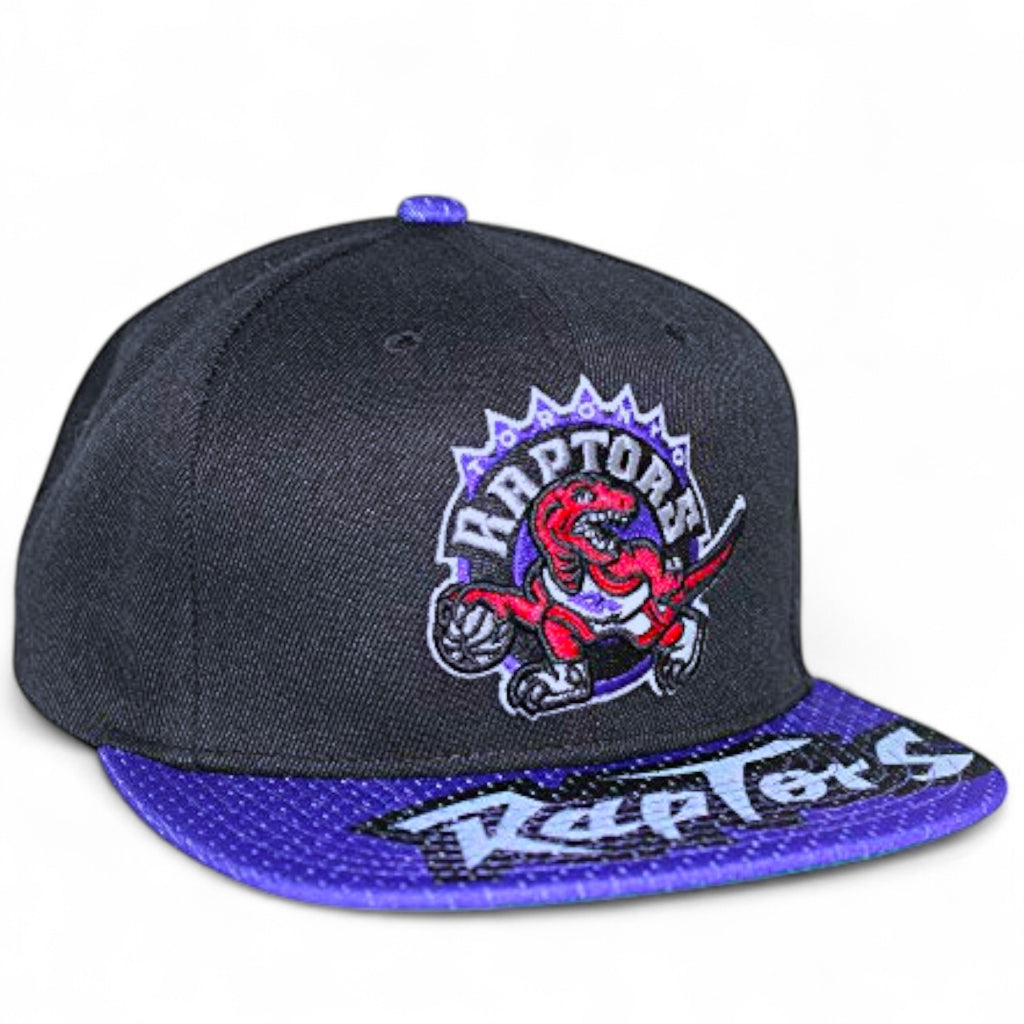MENS MITCHELL & NESS NBA SNAPSHOT SNAPBACK HWC RAPTORS - BLACK-PURPLE