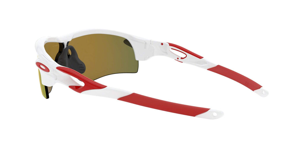 [OO9206-46] Mens Oakley Radarlock Path (A) Sunglasses - White/Prizm Ruby