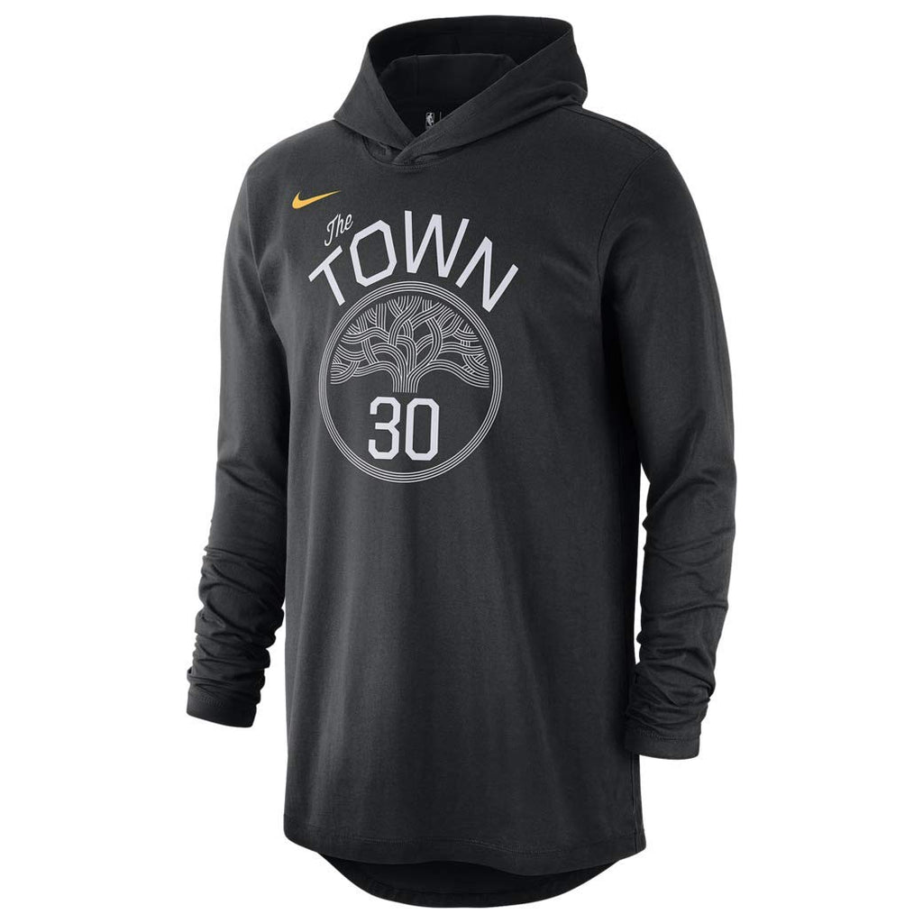 [BQ2042-010] Mens Nike NBA GSW "The Town" Steph Curry Long Sleeve Hoodie