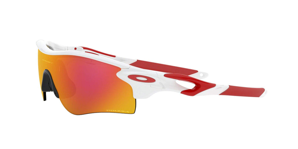 [OO9206-46] Mens Oakley Radarlock Path (A) Sunglasses - White/Prizm Ruby