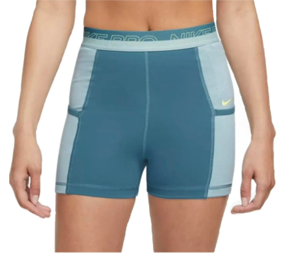 [DX0059-440] WOMENS NIKE PRO HIGH-WAISTED 3" TRAINING SHORTS WITH POCKETS