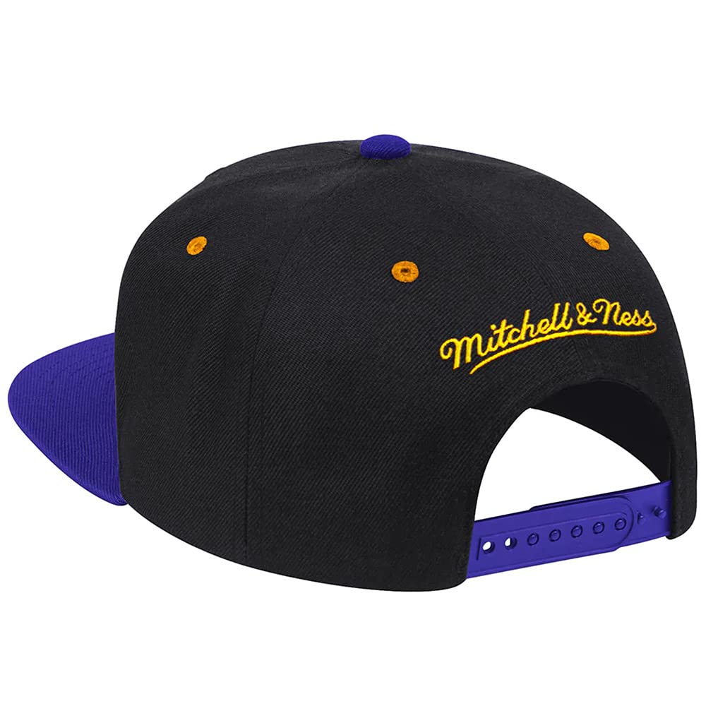 MENS MITCHELL & NESS NBA RELOAD SNAPBACK HWC LAKERS - BLACK-PURPLE