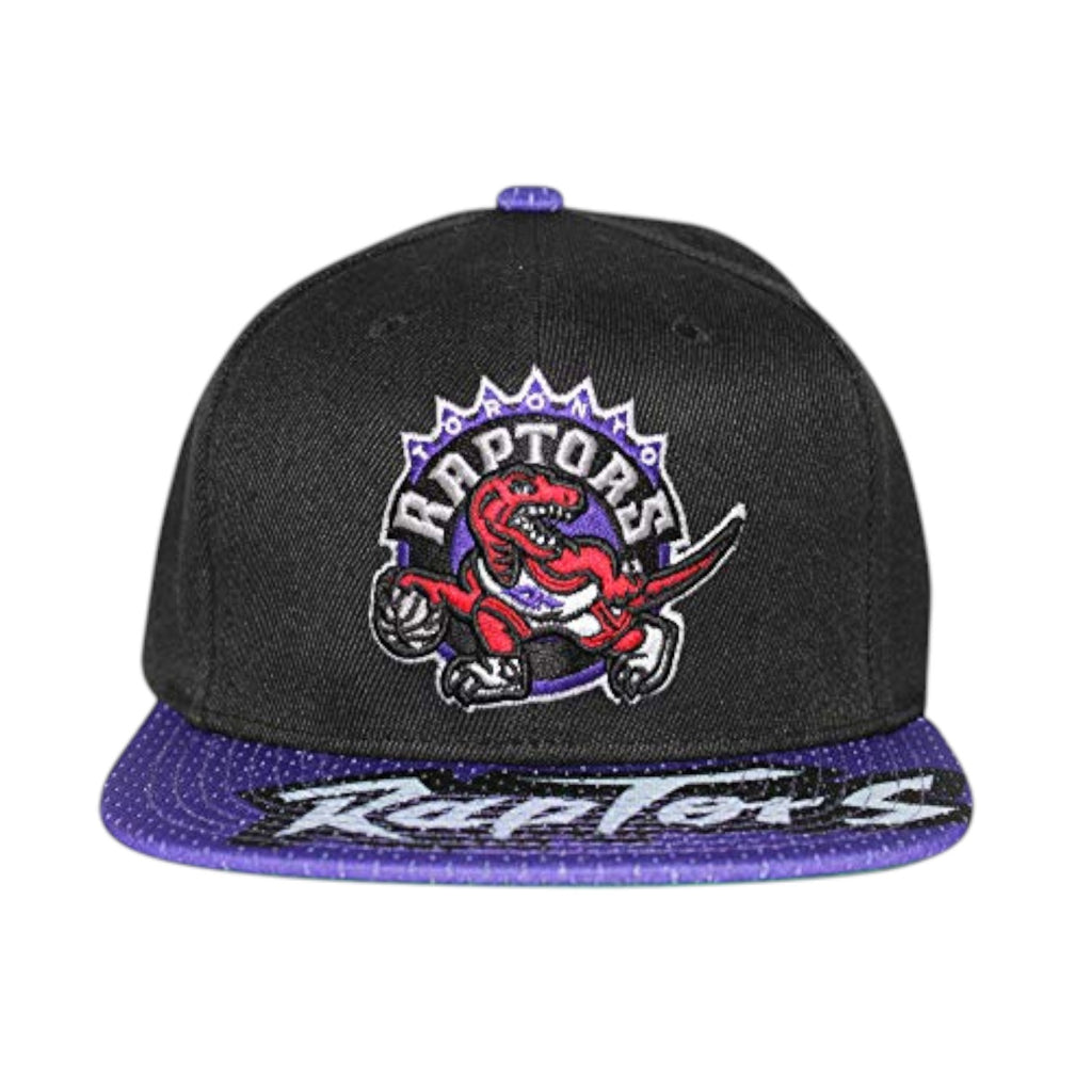 MENS MITCHELL & NESS NBA SNAPSHOT SNAPBACK HWC RAPTORS - BLACK-PURPLE