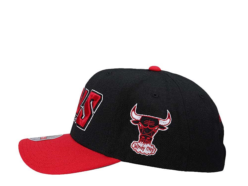 MENS MITCHELL & NESS NBA SHREDDER STRETCH SNAPBACK HWC HEAT - RED
