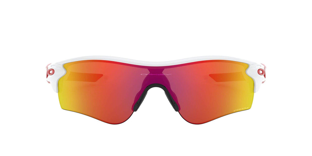 [OO9206-46] Mens Oakley Radarlock Path (A) Sunglasses - White/Prizm Ruby