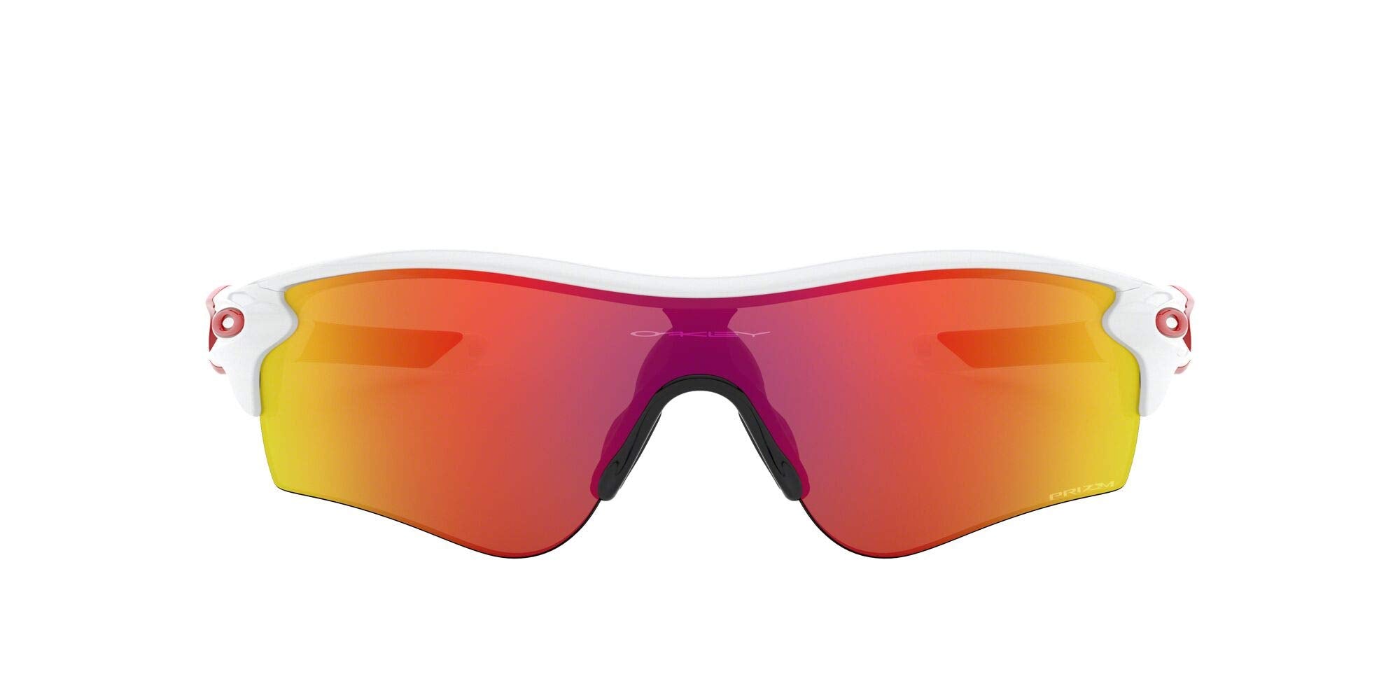 [OO9206-46] Mens Oakley Radarlock Path (A) Sunglasses - White/Prizm Ruby