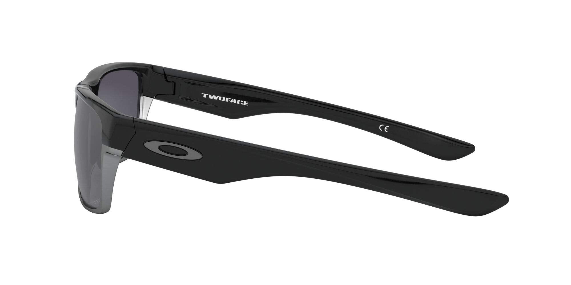 [OO9256-06] Mens Oakley Two Face (A) Polarized Sunglasses - Black/Black Iridium