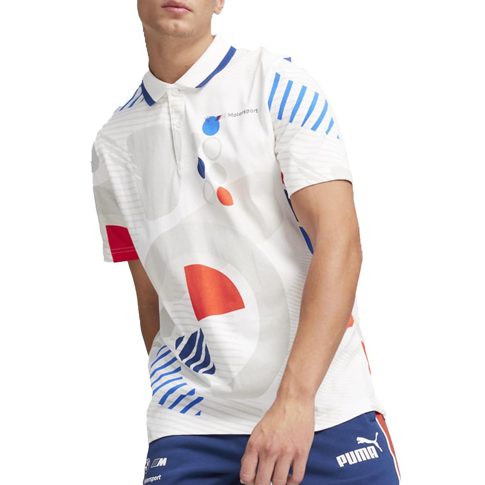 [624152-02] MENS PUMA BMW MOTORSPORT AOP POLO