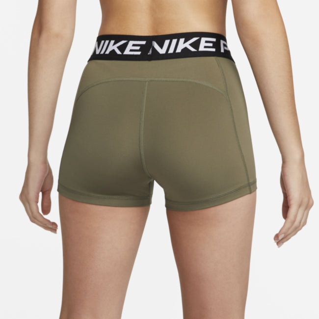 [CZ9857-233] WOMENS NIKE PRO MID RISE TIGHT FIT 3" TRAINING SHORTS