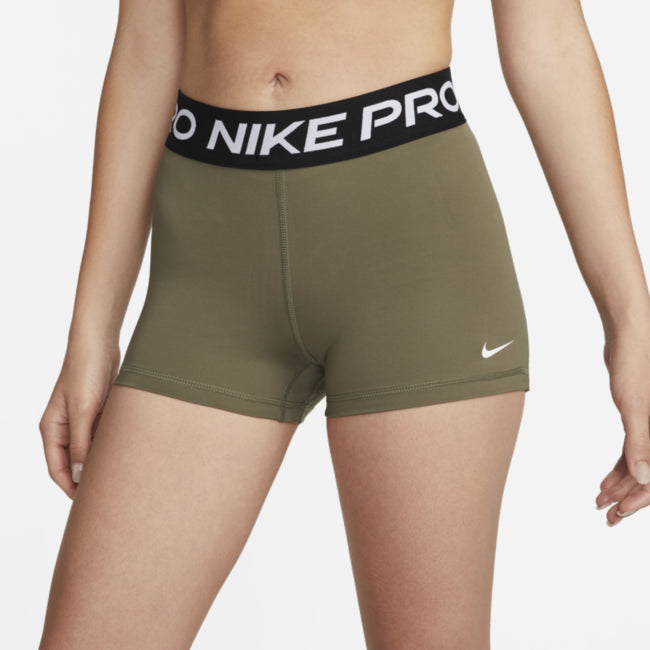 [CZ9857-233] WOMENS NIKE PRO MID RISE TIGHT FIT 3" TRAINING SHORTS