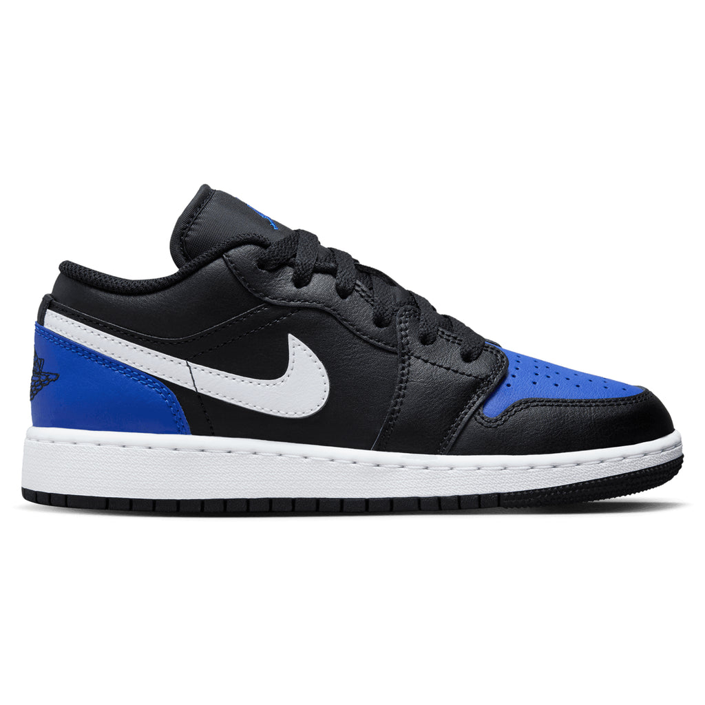 [553560-042] GRADE SCHOOL AIR JORDAN RETRO 1 LOW 'BLACK GAME ROYAL WHITE (GS)'