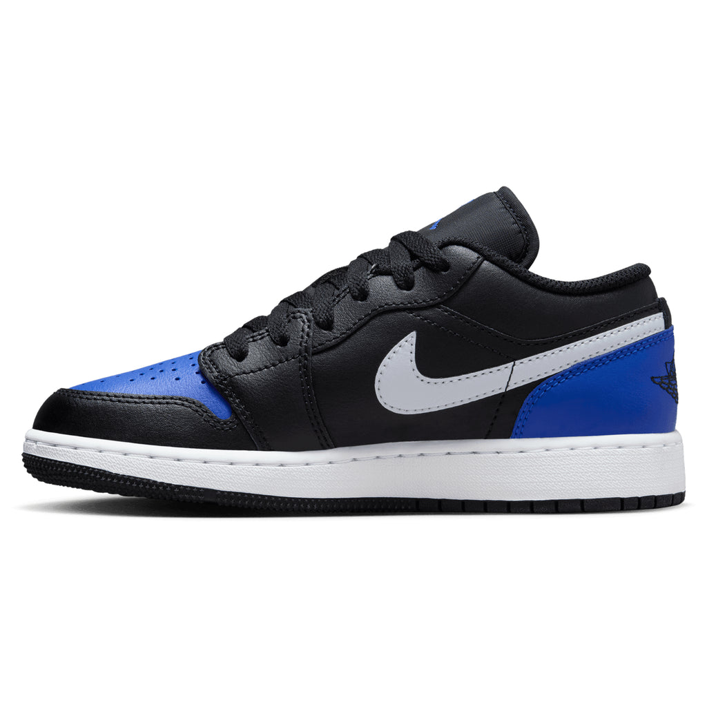 [553560-042] GRADE SCHOOL AIR JORDAN RETRO 1 LOW 'BLACK GAME ROYAL WHITE (GS)'