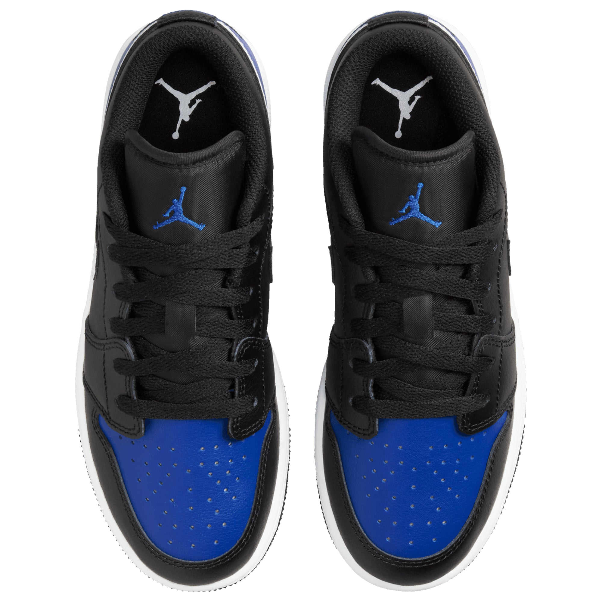 [553560-042] GRADE SCHOOL AIR JORDAN RETRO 1 LOW 'BLACK GAME ROYAL WHITE (GS)'