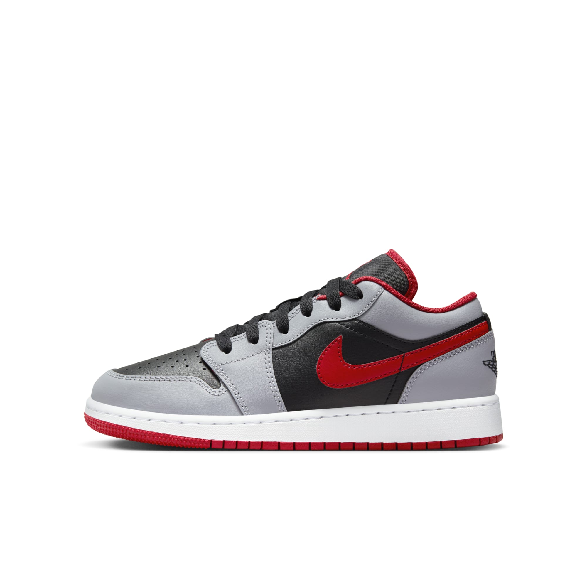 [553560-060] Grade School Air Jordan RETRO 1 LOW 'CEMENT FIRE RED (GS)'