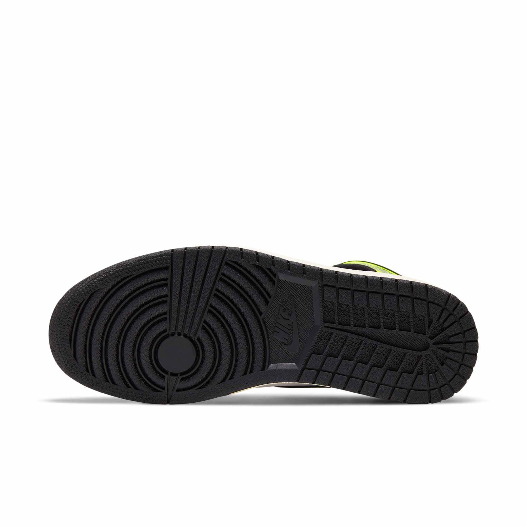 [555088-118] MENS AIR JORDAN RETRO 1 HIGH 'WHITE BLACK VOLT UNIVERSITY GOLD'