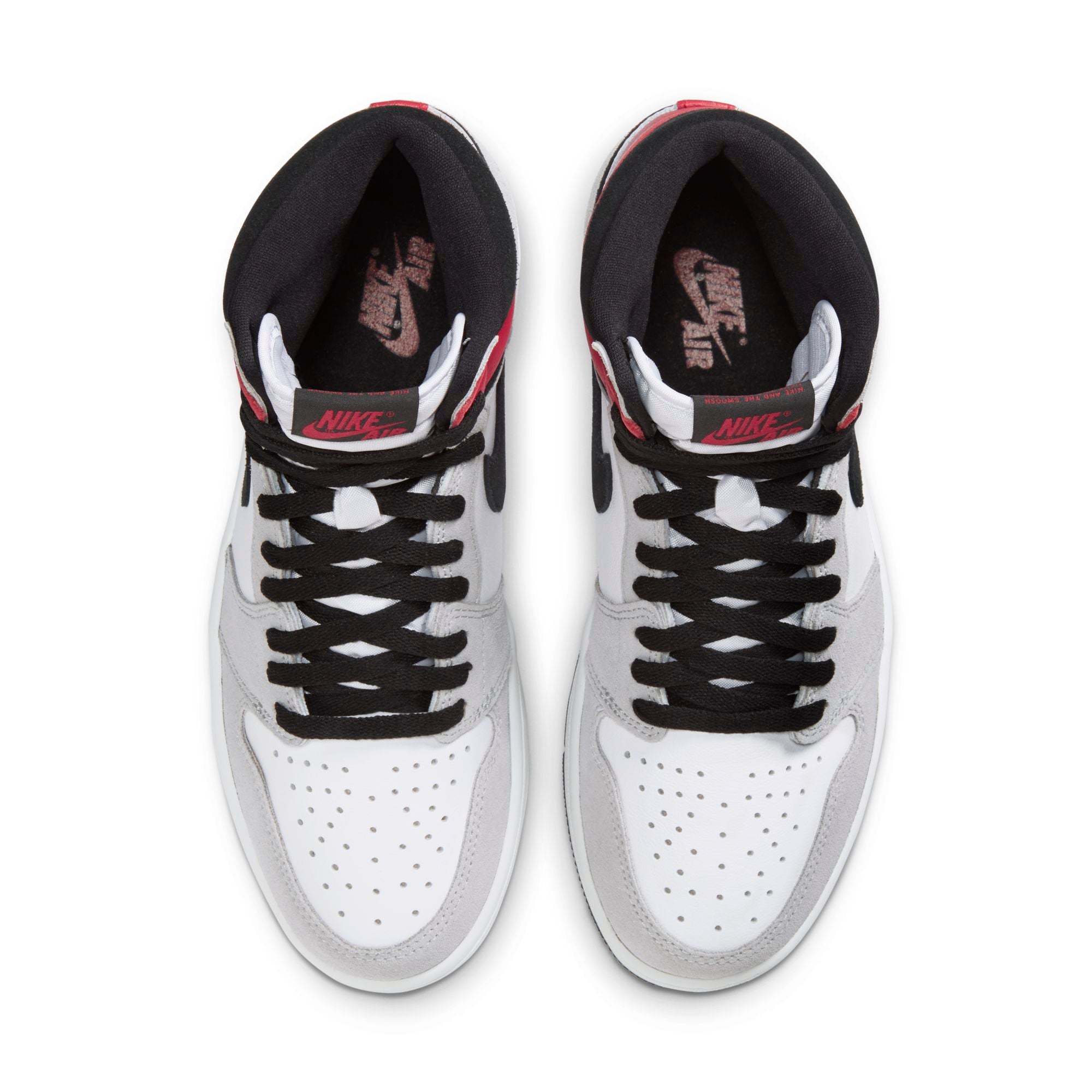 [555088-126] Mens Air Jordan Retro 1 High 'Light Smoke Grey'
