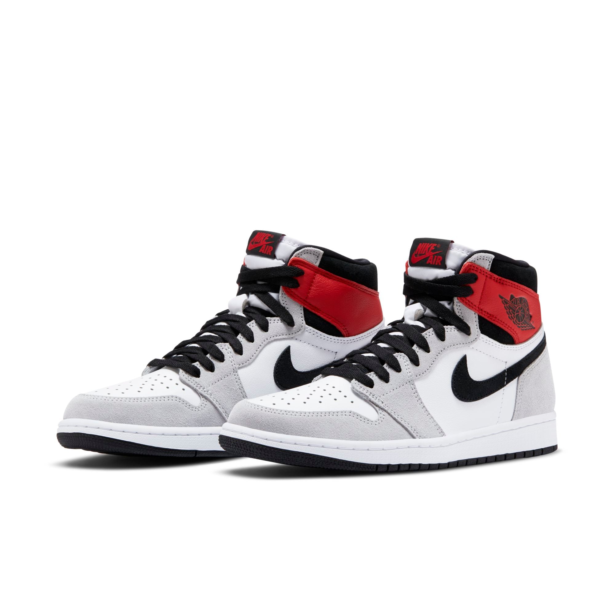 [555088-126] Mens Air Jordan Retro 1 High 'Light Smoke Grey'