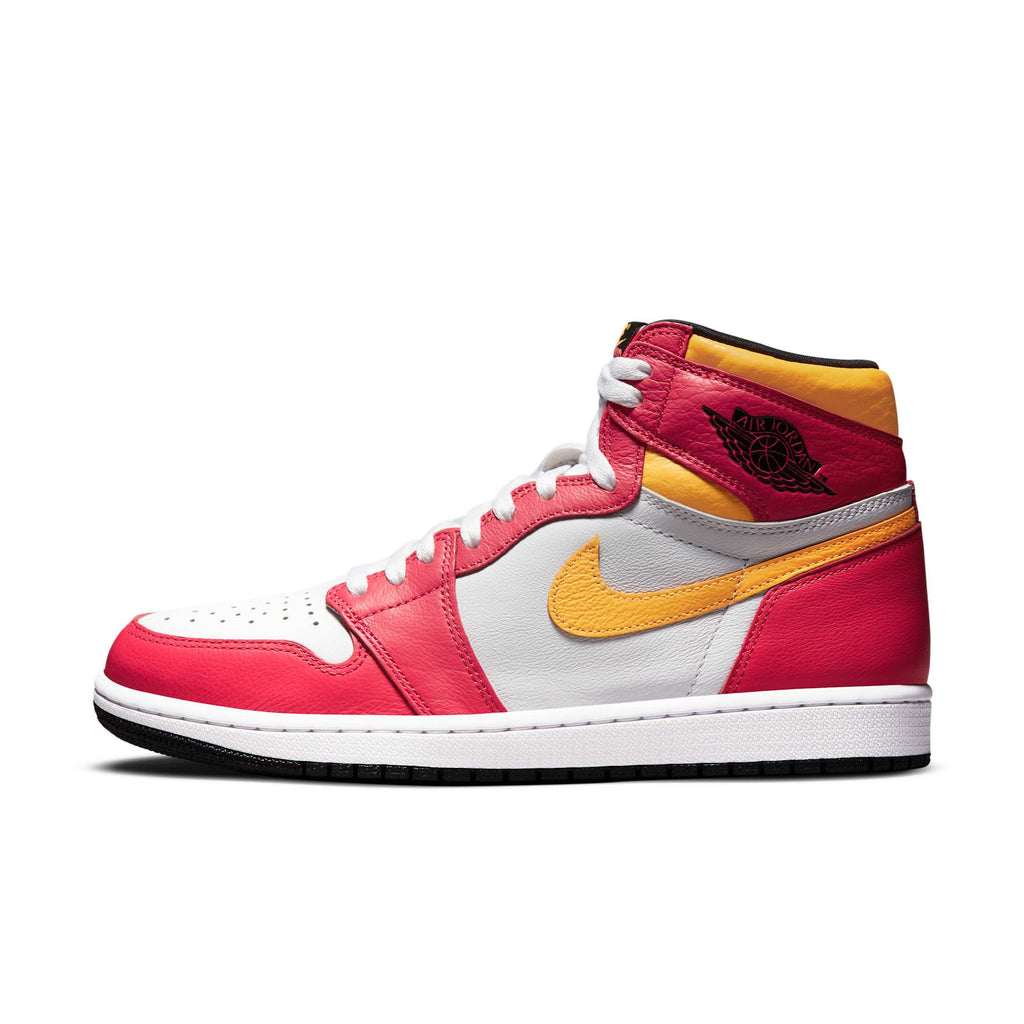 [555088-603] MENS AIR JORDAN RETRO 1 HIGH OG 'LIGHT FUSION RED'