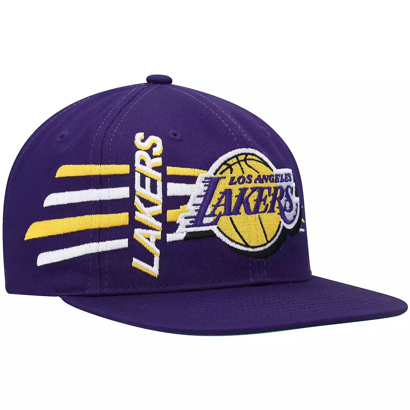 MENS MITCHELL & NESS NBA RETRO BOLT DEADSTOCK SNAPBACK LAKERS - PURPLE